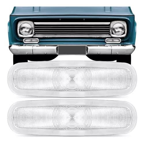 Par Lente Dianteira C10 A10 D10 C14 64 A 82 Cristal Pisca Seta
