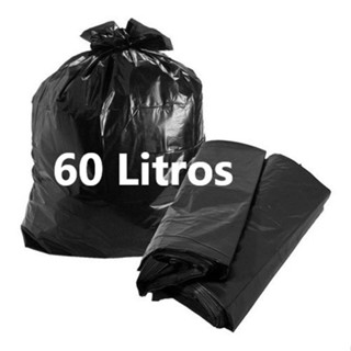 Saco de Lixo 60 Litros com 100 Unidades Frete Gratis em Oferta na Shopee