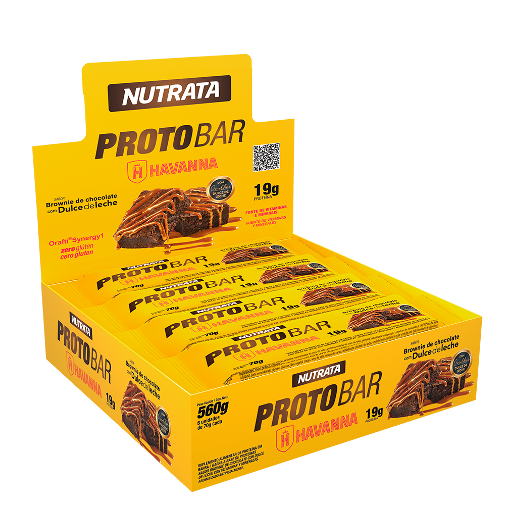 Protobar Barra De Proteína Nutrata (Caixa Com 8 Unidades De 70g)