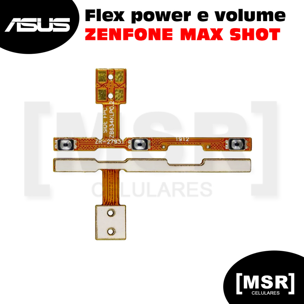 Flex power e volume celular ASUS modelo ZENFONE MAX SHOT