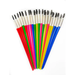 Kit Pincel Artístico Artesanato Guache Escolar Infantil Lembrancinha De Aniversario Prenda Criança