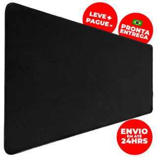 Mousepad Gamer Preto Sem Desenho Extra Grande 70 X 35 Cm Computador