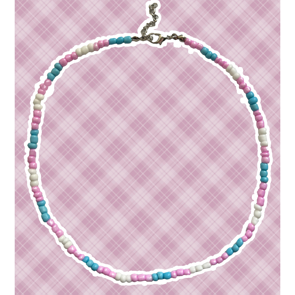 Colar Choker Trans / choker de bandeira trans /colar Pride LGBTQIA+ em Oferta na Shopee