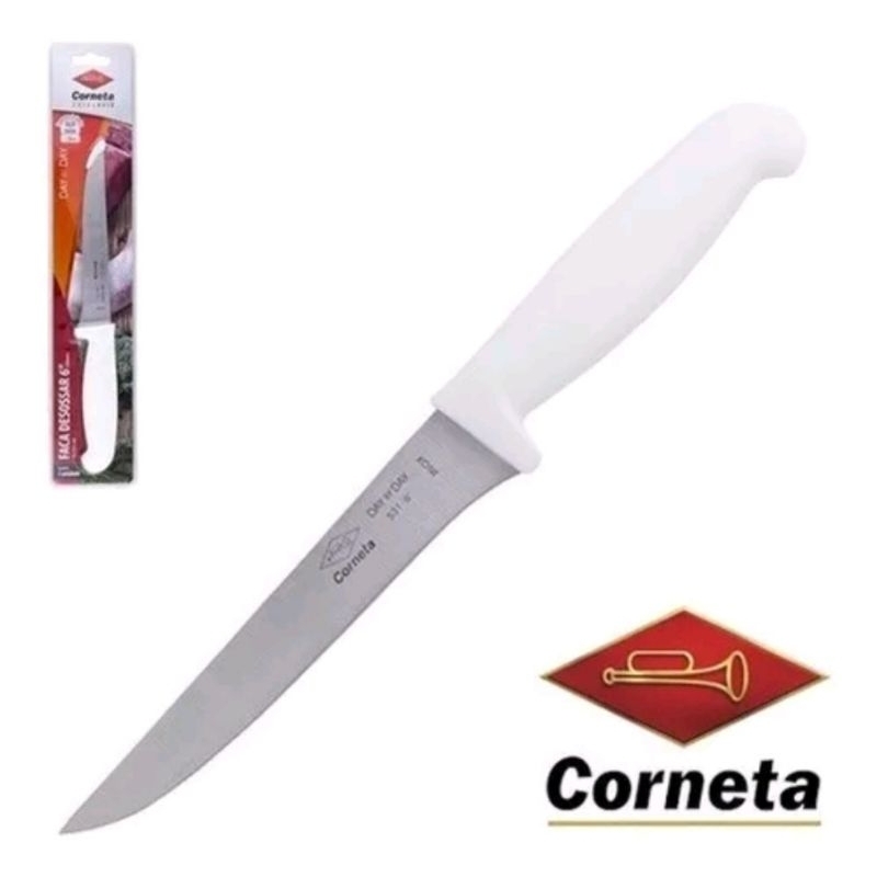Faca Desossa frango, carne aço inox 6 polegadas Corneta Solingen