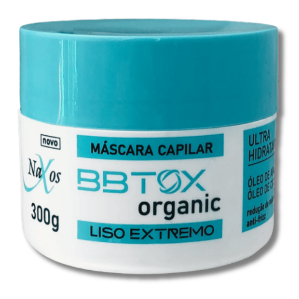 Máscara Capilar orgânico BBTOX Zero 300gr  ultra hidratante Naxos em Oferta na Shopee