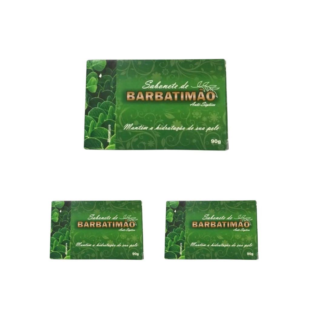 kit 3 Sabonete Barbatimão Bionature em Oferta na Shopee