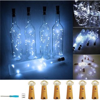 Cordão Cobre Fio Fada Fixo 20 Led C/ Rolha Branco Frio em Oferta na Shopee