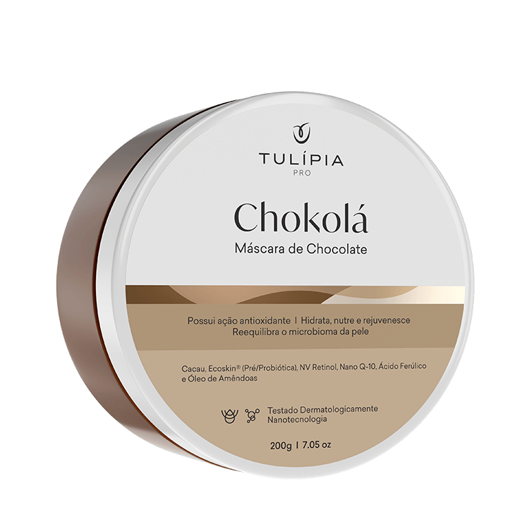Nano Mascara de Chocolate Hidratante Antioxidante 200g Chokolá Tulipia em Oferta na Shopee