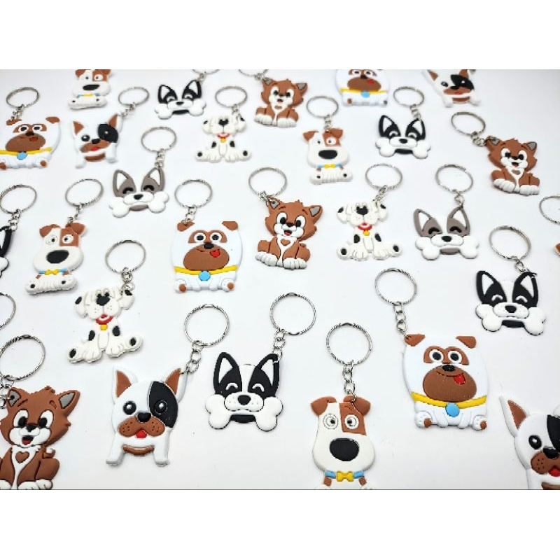 lembrancinha aniversário cachorro Chaveiro Borracha Pet animais