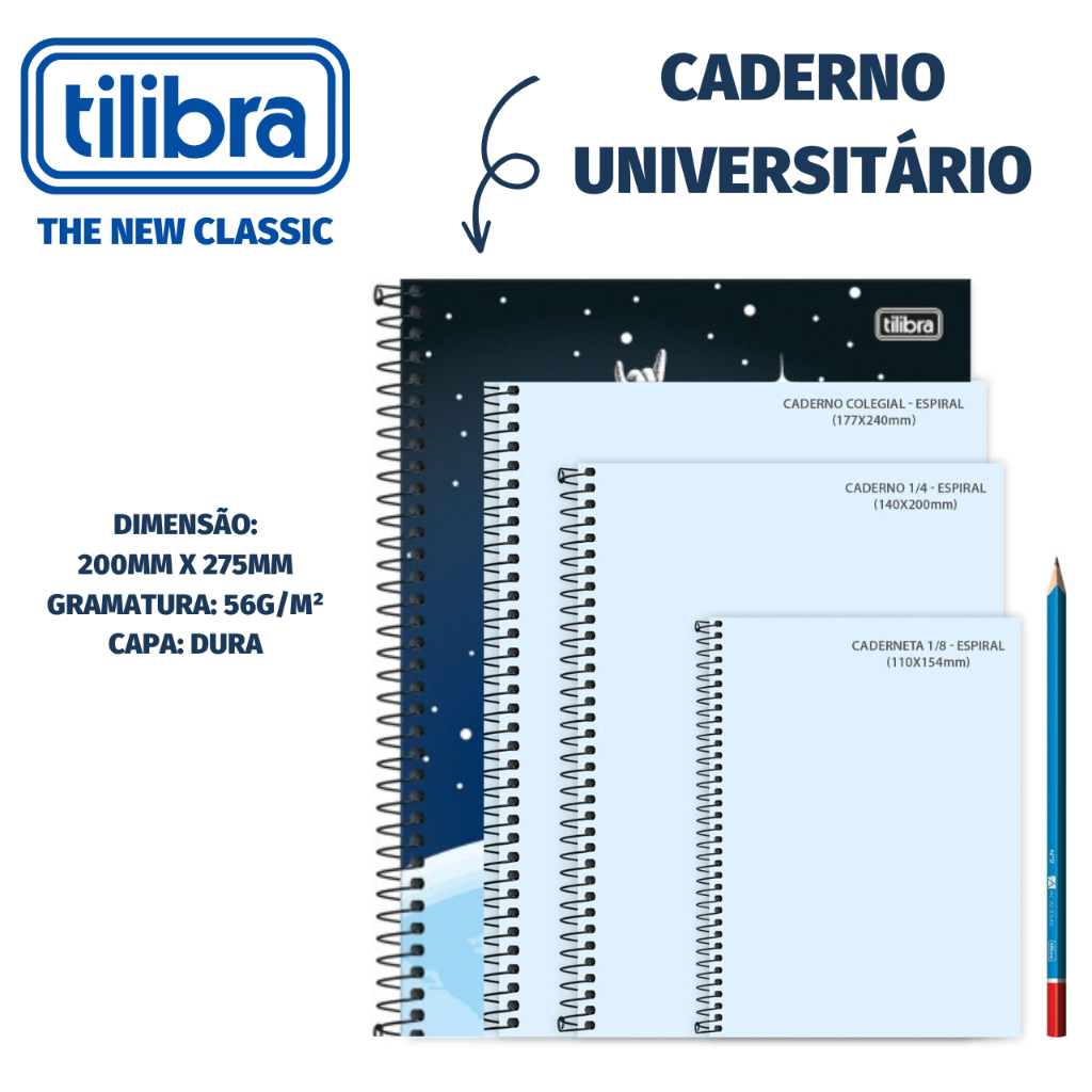 Caderno Universitário Spice Capa Dura Masculino - 20, 16, 12, 10 ou 1 Matéria - Astronauta, Gamer