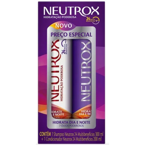 Shampoo e Condicionador Neutrox S.O.S Cachos 300+200ml