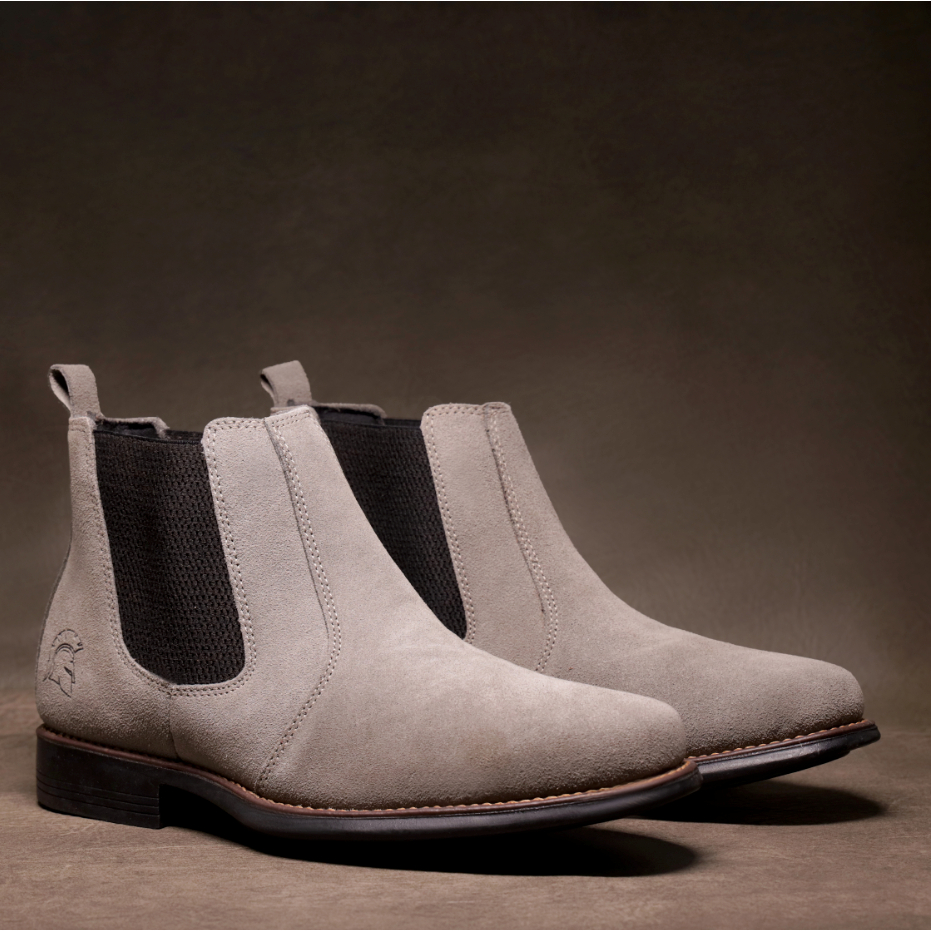 Botina Chelsea Masculina em Couro Legítimo Bota Casual Camurça Nobuck Costurada Vaqueiro
