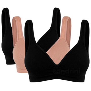 Kit 3 Tops Trifil Sem Costura Triângulo Sem Aro Com Bojo Daily