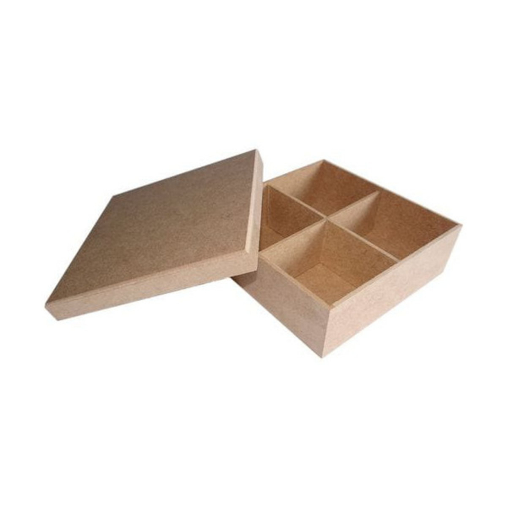 10 caixas 15x15x5 em mdf cru organizadoras decorativas em mdf cru com divisórias porta bombons brigadeiro gourmet