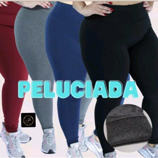 4 calças legging plus size peluciada flanelada academia cross fit caminhada