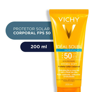Protetor Solar Vichy - Idéal Soleil Hydrasoft FPS50 - 200ml