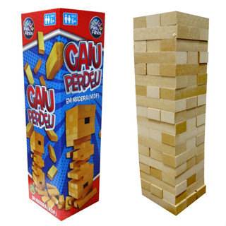 Jogo Madeira Caiu Perdeu 54 Peças - Pais e Filhos brinquedo