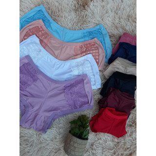 Kit 10 Calcinha Boxer - Calcinhas box - Short Microfibra Detalhes em Renda Até o 46
