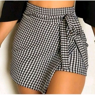 Short  Saia Feminina Laço Frontal em Oferta na Shopee