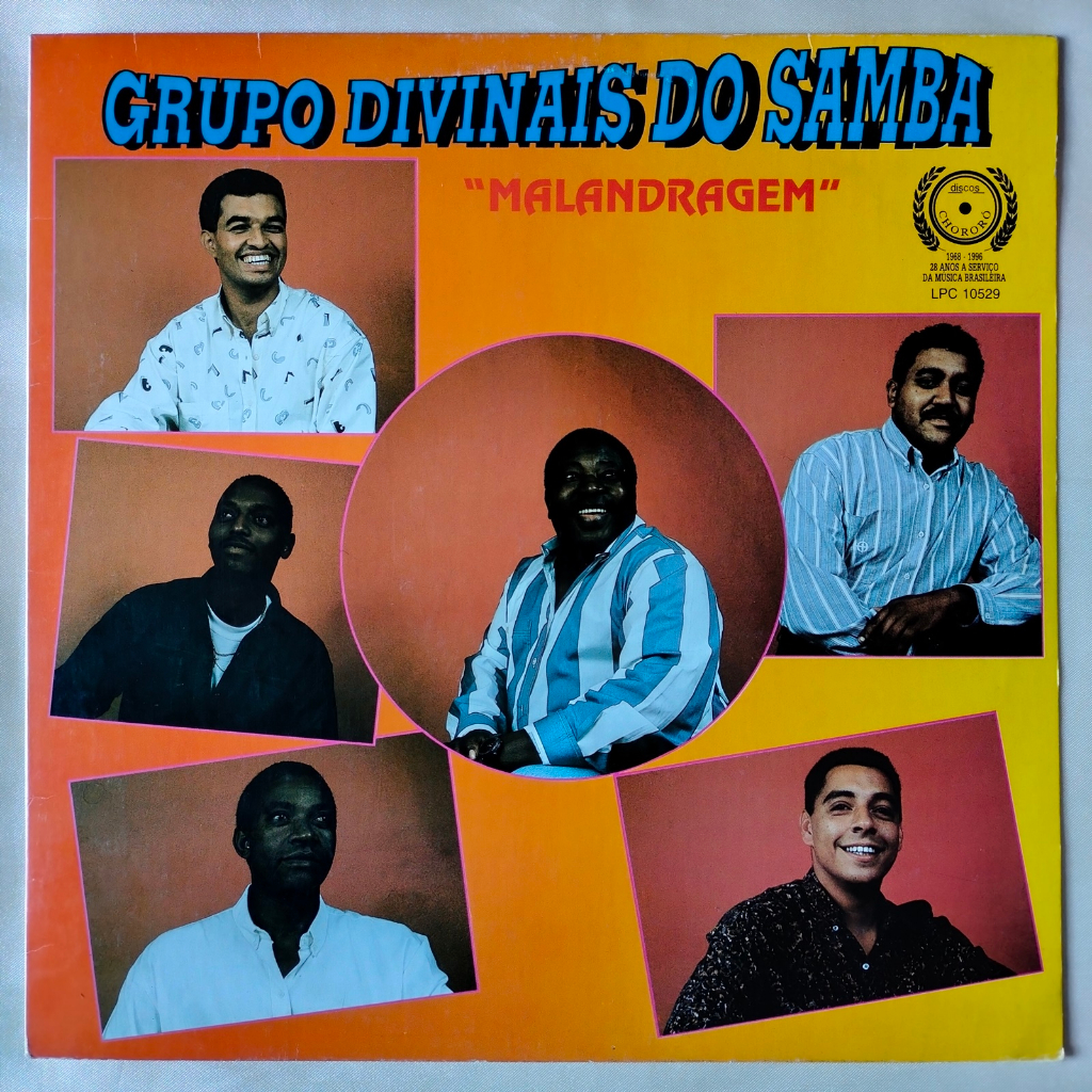 DISCO DE VINIL LP - GRUPO DIVINAIS DO SAMBA – MALANDRAGEM (1996)