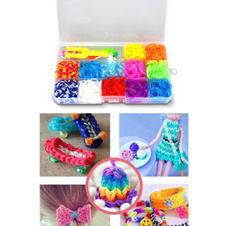 Kit Fabrica Maleta 600 Elásticos Pulseira Presente EL13 em Oferta na Shopee