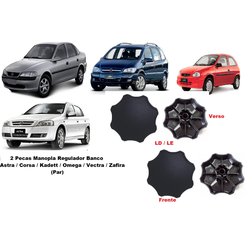 Par Manopla Engrenagem Levantar Banco Corsa Classic 94 a 12  055 Preto