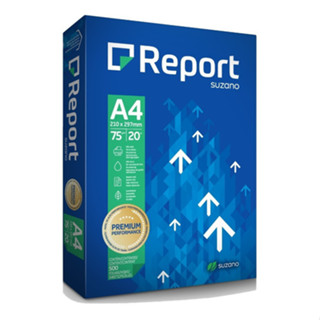 Papel Sulfite A4 75g Resma 500 Folhas Report Premium Suzano