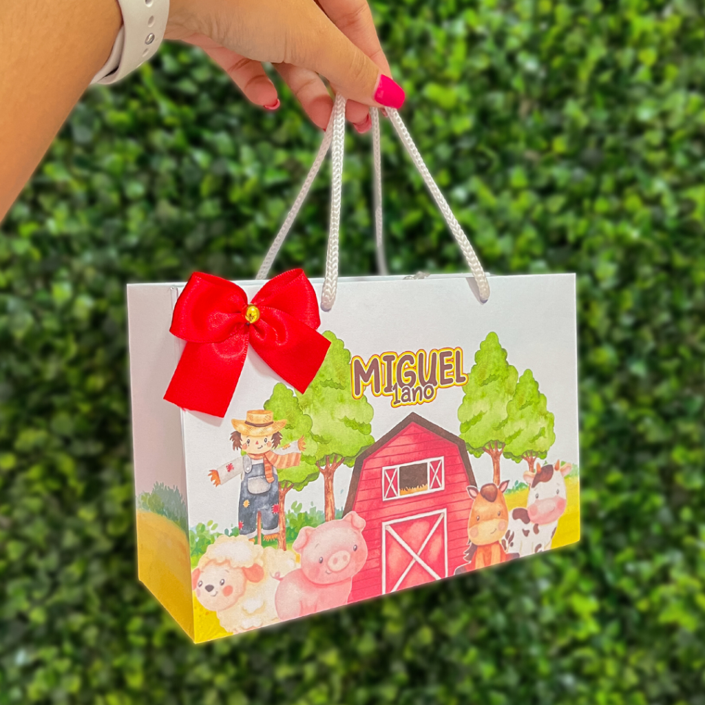 Sacolinha Surpresa Fazendinha | Lembrancinhas | Personalizados | Lancheirinha | Festa  | Aniversário