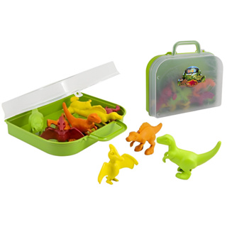 Kit Brinquedos Maleta de Dinossauros Com Unidades Raras de Dinos - Certificado Inmetro - QUEEN SHOP em Oferta na Shopee