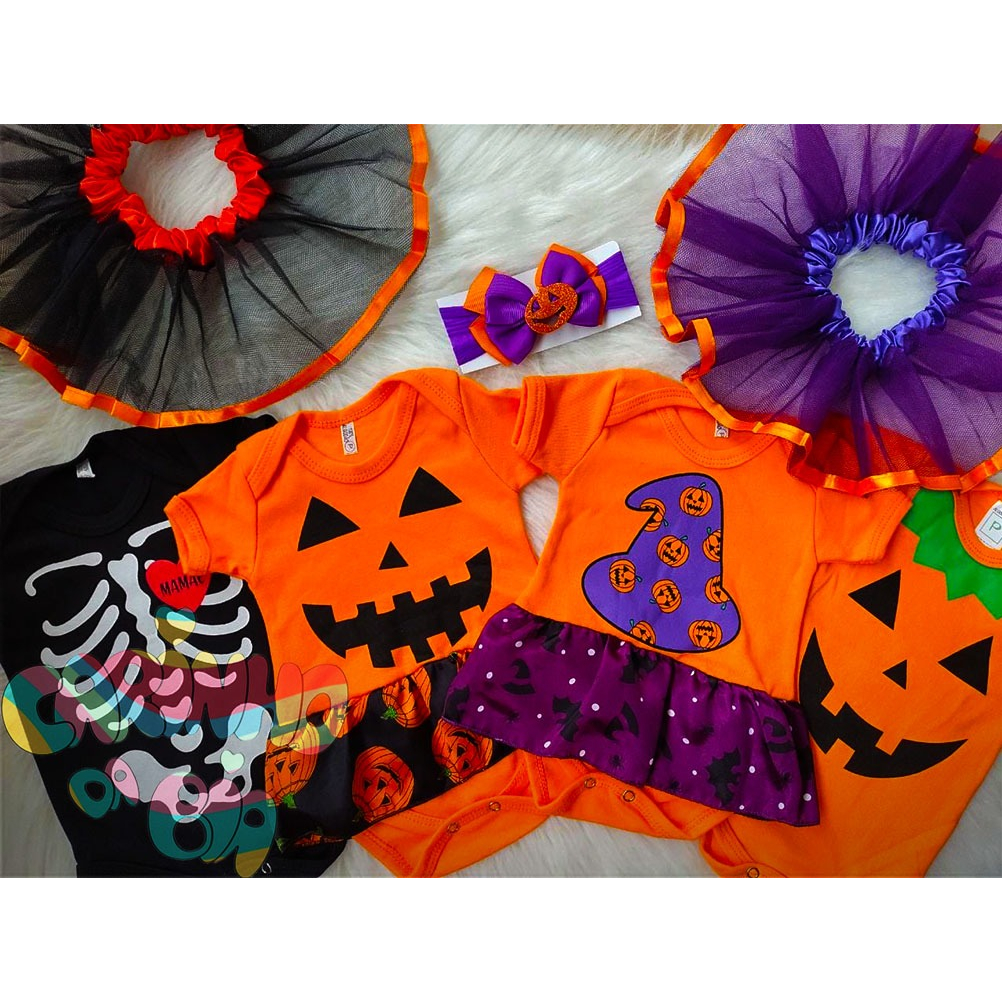 Body Fantasia Halloween Bebê Menino/Menina- Fantasia Mesversário