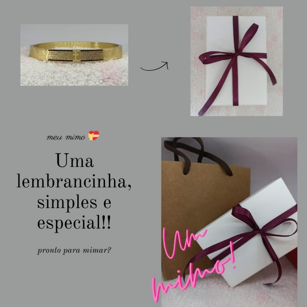 MiMo II Bracelete Diversos (Bracelete + Caixinha + Laco + Sacolinha)
