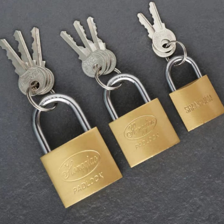 Cadeado De Cobre Para Mala De Bagagem, Fechaduras Pequenas, Home Improvement Hardware, 20mm, 25mm, 32mm, 38mm,50mm, Inclui 3 Chaves