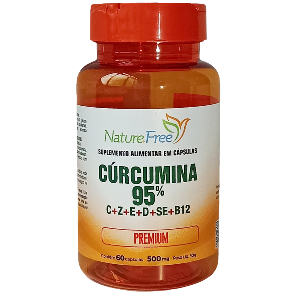 Cúrcumina 95% Premium 60 Cápsulas 500mg - PRONTA ENTREGA!! em Oferta na Shopee