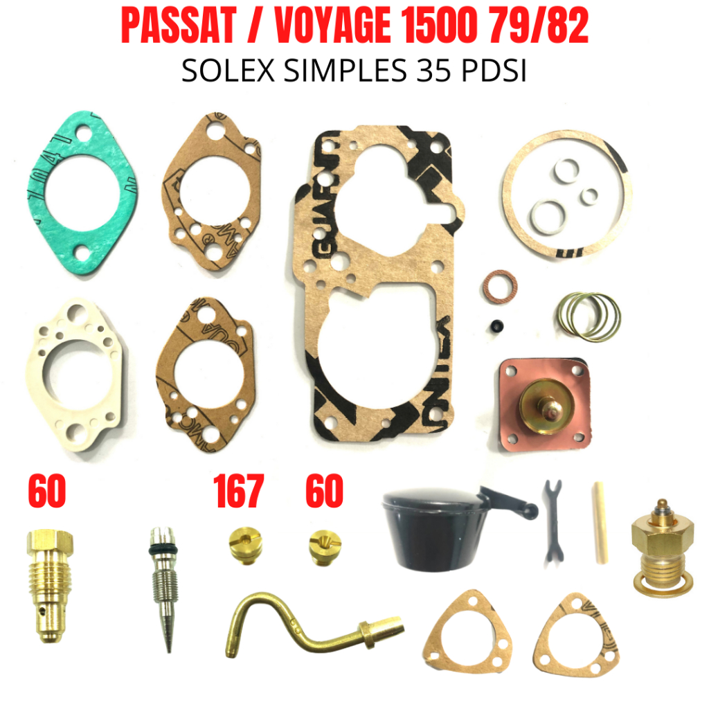 Kit Reparo Carburador Chevette Marajó 1.6 Álcool 35pdsi Gm