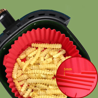 1/2/3 Forma De Silicone Para Air Fryer Forno Microondas Fritadeira Assadeira – Reutilizáv…