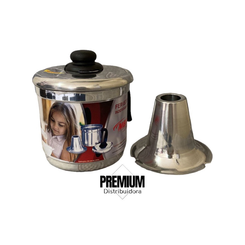 Fervedor de Leite Inderramável Alumínio -3,6Litros em Oferta na Shopee