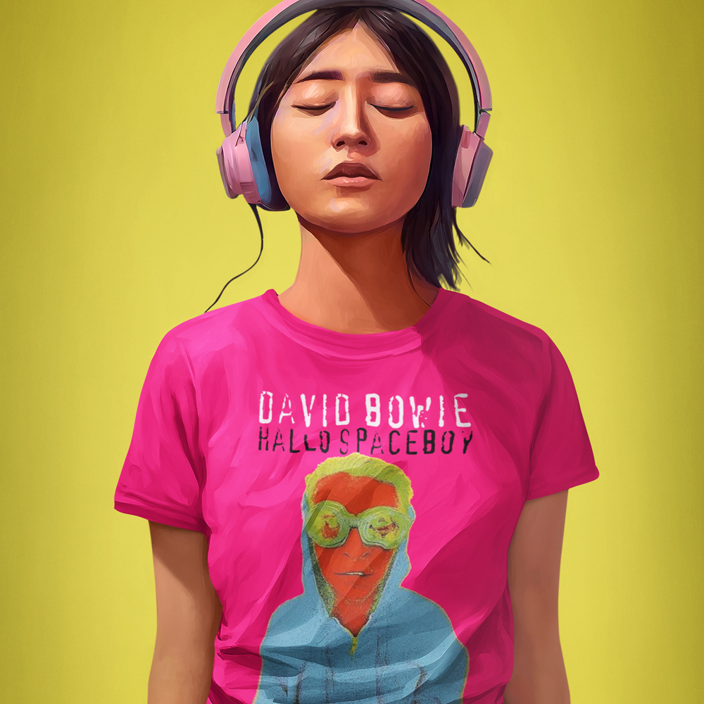 Camiseta David Bowie Blusa Hallo Spaceboy