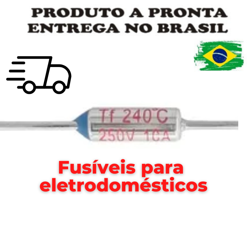 Fusivel Termico 240° C Graus 10A (fusivel para cafeteiras e eletrodomesticos ler anúncio)