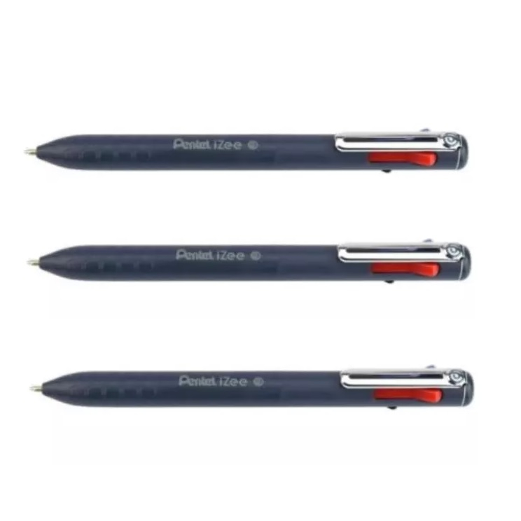 Pentel Caneta Retrátil Izee Multi 4 Cores 0,7 Marinho x 3 Unidades em Oferta na Shopee