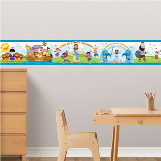 Adesivo Border Faixa Infantil Desenhos Bíblicos