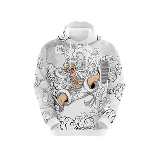 MOLETOM BLUSA DE FRIO LUFFY NIKA DEUS SOL BRANCO ANIME PIECE REF0896 em Oferta na Shopee