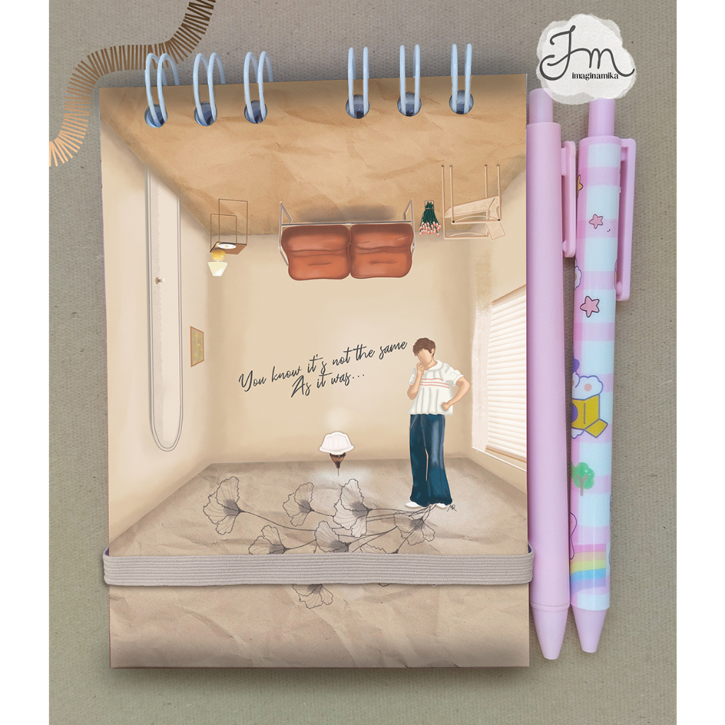 Caderneta - Bloco de Anotações Harry Styles - Artesanal - Papelaria Fofa
