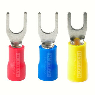 Kit Conector Terminal Pré Isolado Garfo Forquilha 60pçs