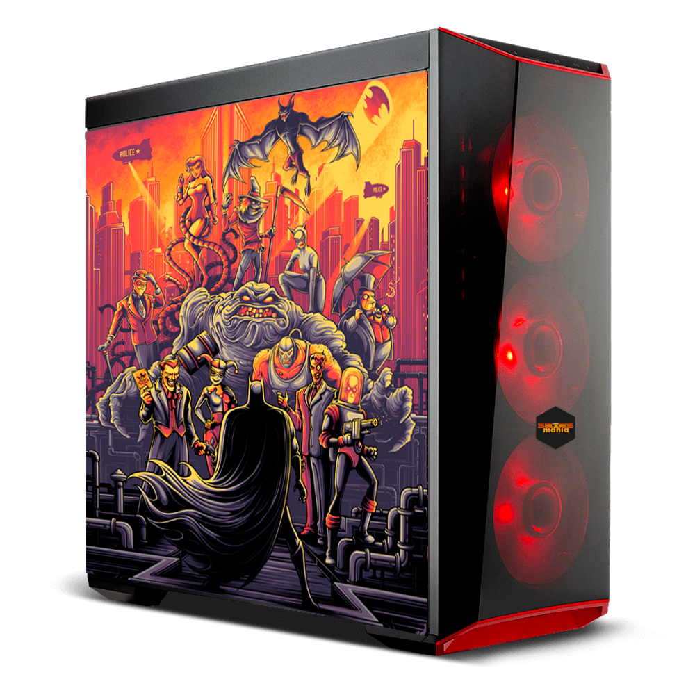 Adesivo Skin Pelicula Gabinete Computador Batman [ cad26 ] Cavaleiro Heroi Morcego Game Liga Justica
