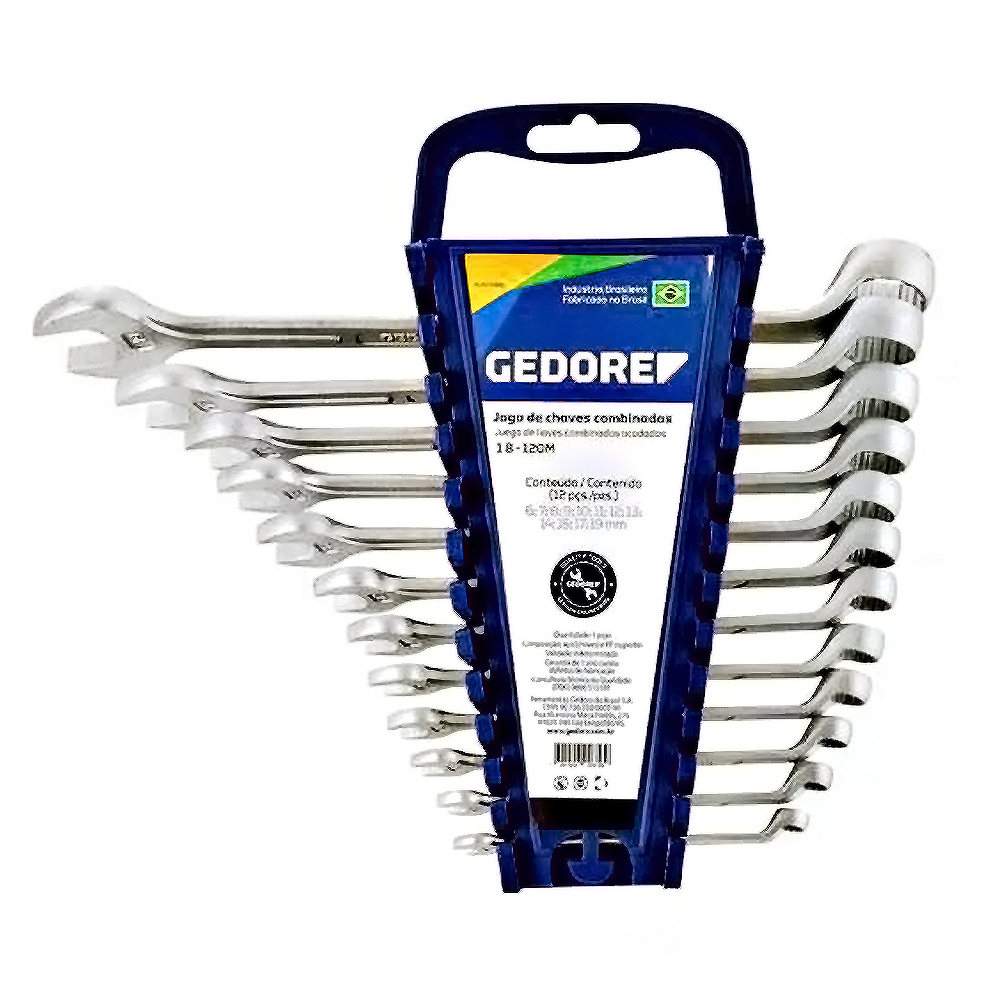 Jogo De Chaves Combinadas 6 a 19mm com 12 Peças Gedore 1B-120M em Oferta na Shopee