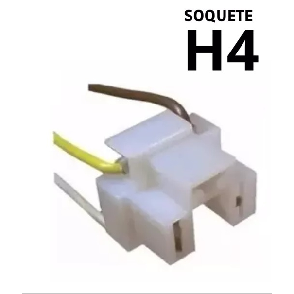 Soquete Farol Lâmpada H4 / H5 Fio 1,5mm Corsa Fusca Gol Uno CELTA PALIO