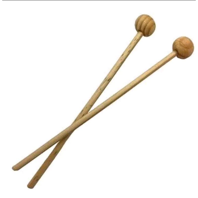 par de baqueta madeira xilofone tambor bacurinha infantil artesanal brinquedo musical pedagógico