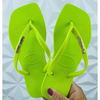 Chinelo Feminino Adulto Bico Quadrado Sandálias Square