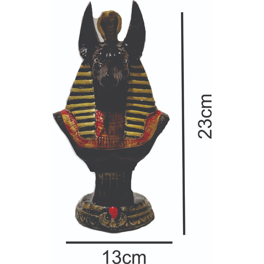 Anubis Busto - Guardião dos Mortos - Egito - Egípcio - Decorativo - Presente - Arte - Estatua