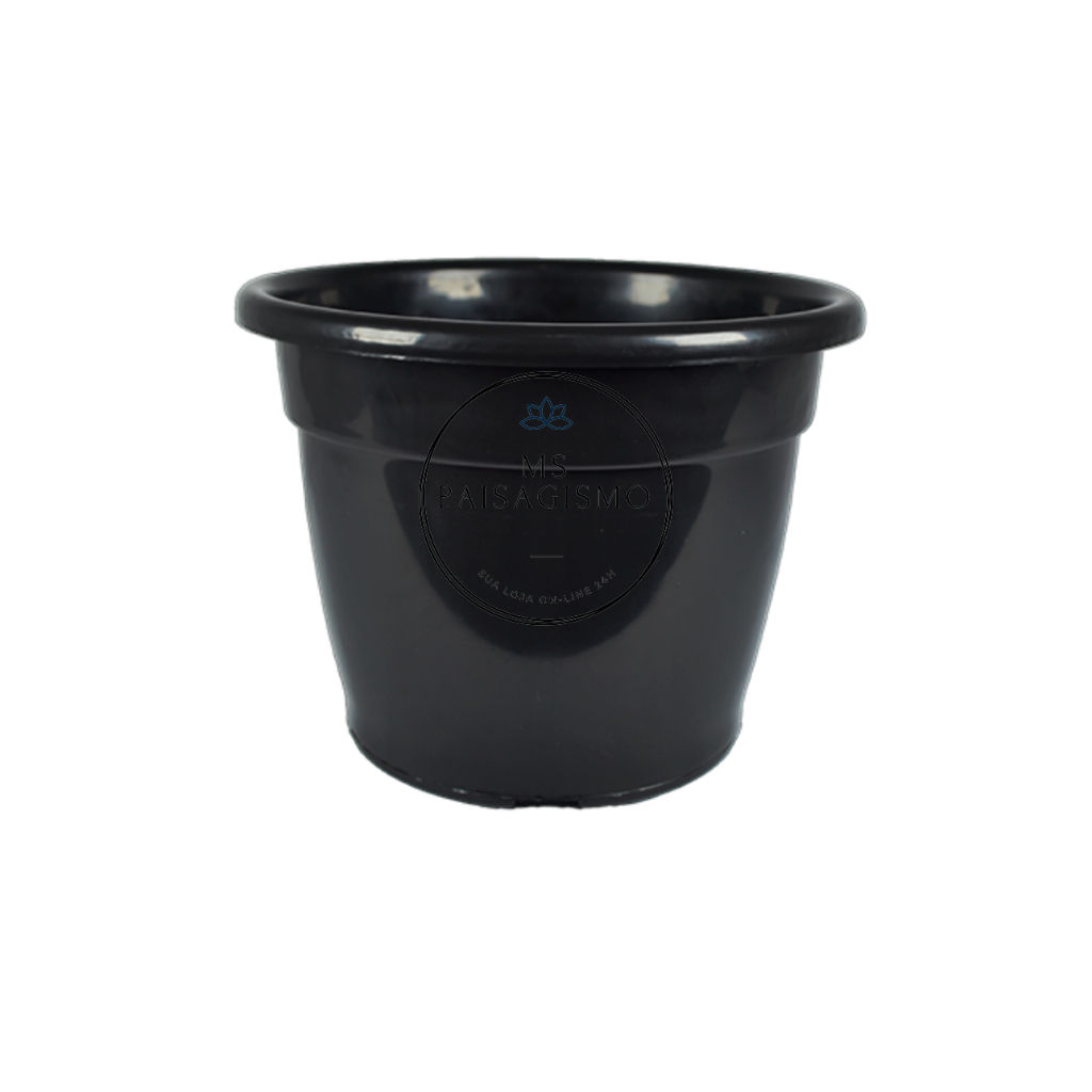 10 Vasos Pote 25 de 5 Litros Cor Preta para Plantas e Frutíferas